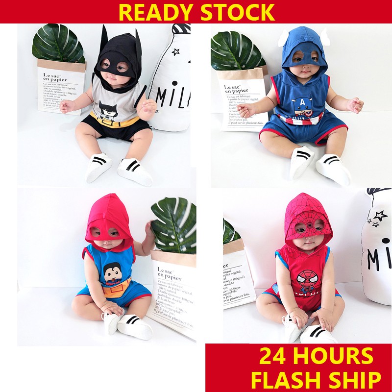 New Spiderman Printed Dress For Baby Boy In Royal Blue Color #32137 main image 1