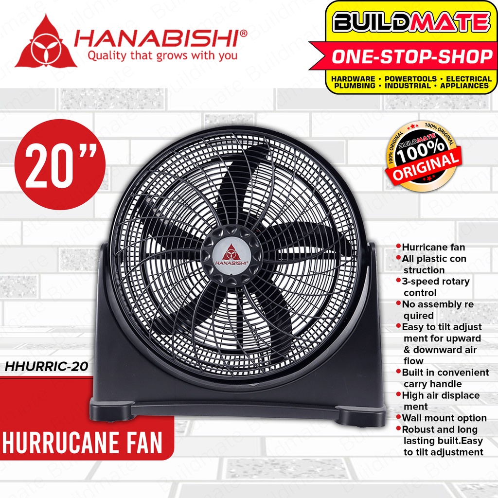 BUILDMATE Hanabishi Electric Fan Ground Floor Fan Hurricane Fan 20