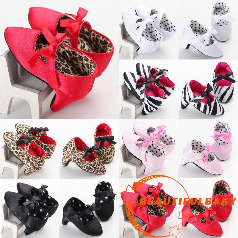 PFB Fashion Baby Girl High Heels Soft Sole Crib Shoes