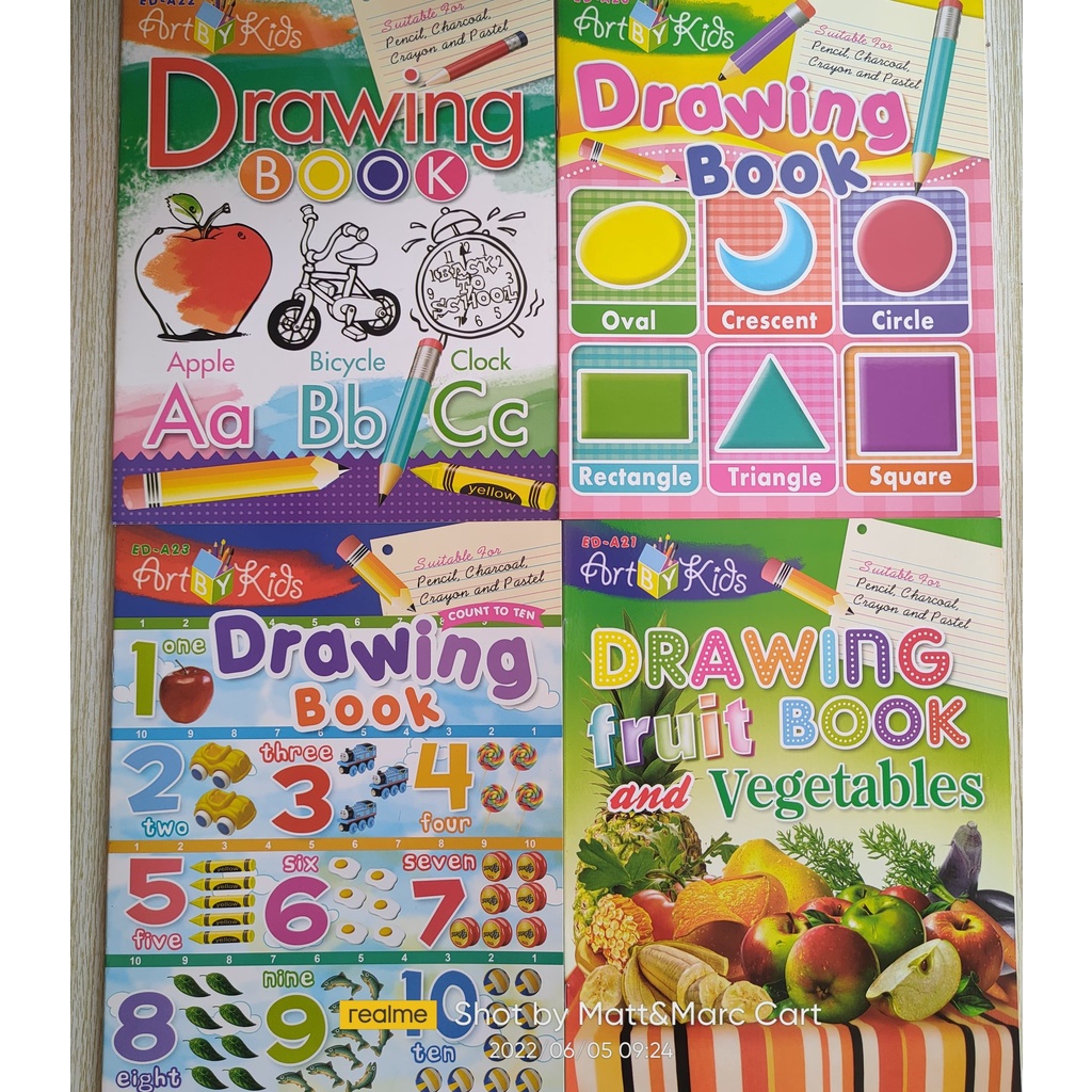 Drawing book Art by Kids 16 leaves | Shopee Philippines
