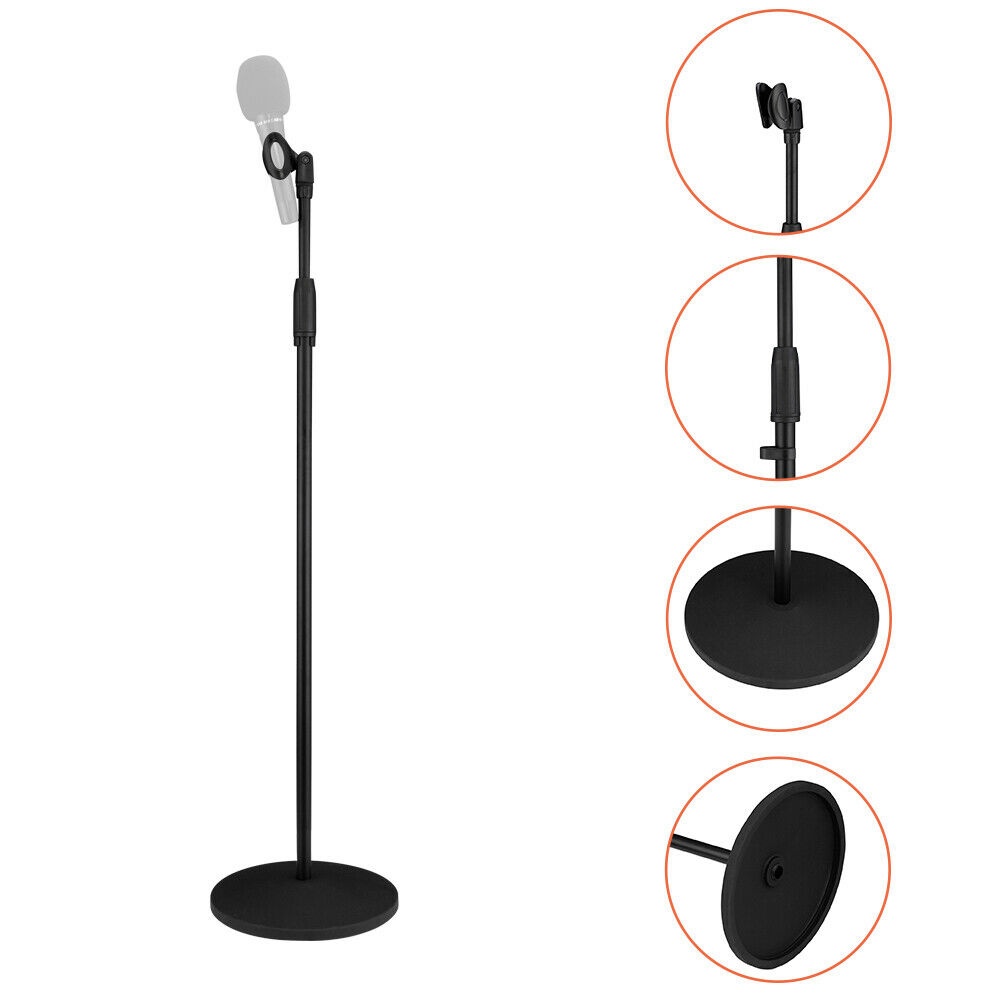 Adjustable Height Microphone Stand Floor Standing Stage Microphone