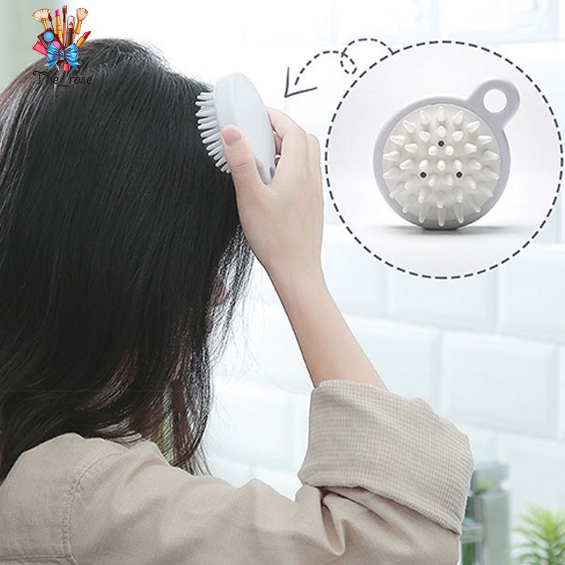 Japanese Soft Silicone Head Body Shampoo Scalp Massage Brush Comb Hair ...