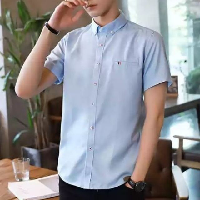 HUILISHI 9COLOUR Korean elegant and handsome casual short-sleeved men ...