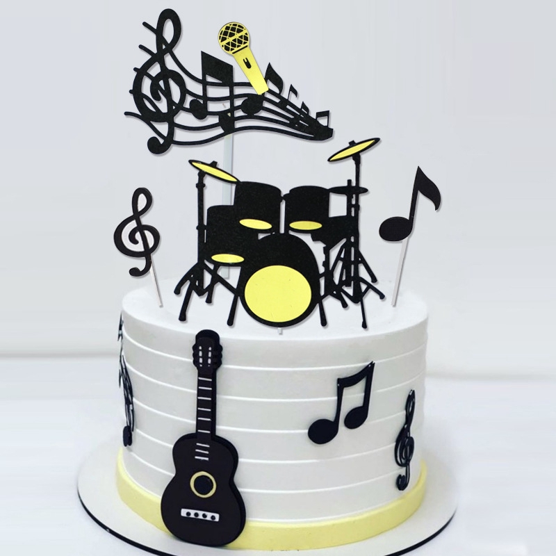 Aazon.co: Happy Birthday Cake Topper Decorations With Dru Set For...