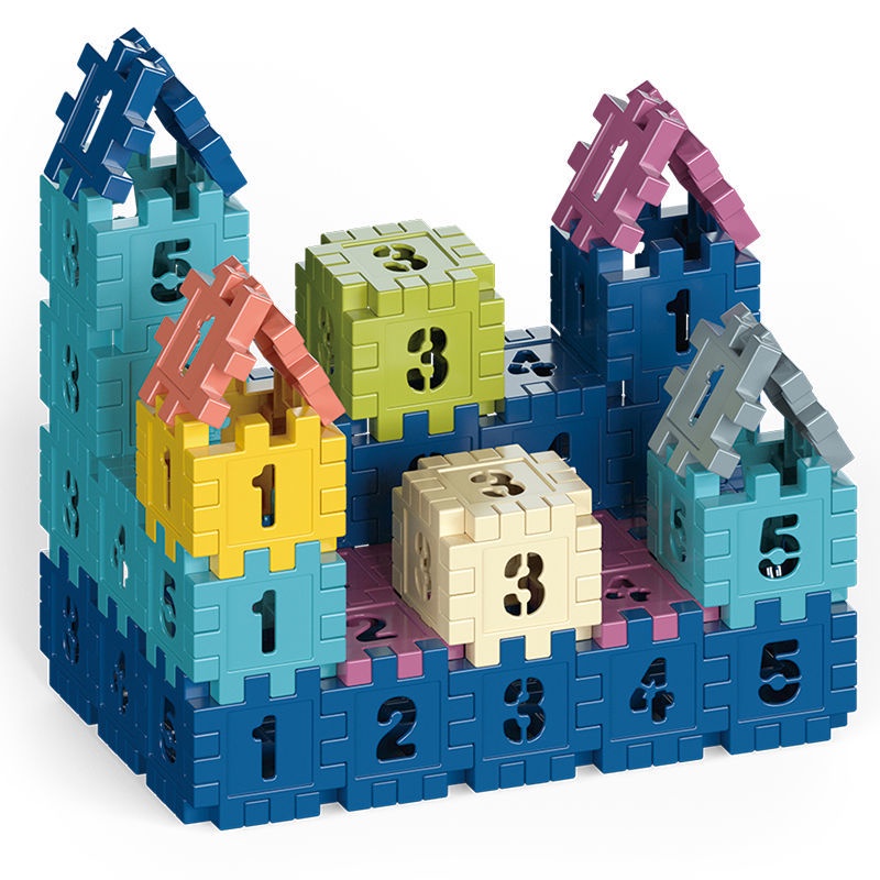 Children'S Educational Puzzle Building Blocks Bricks Digital Number ...