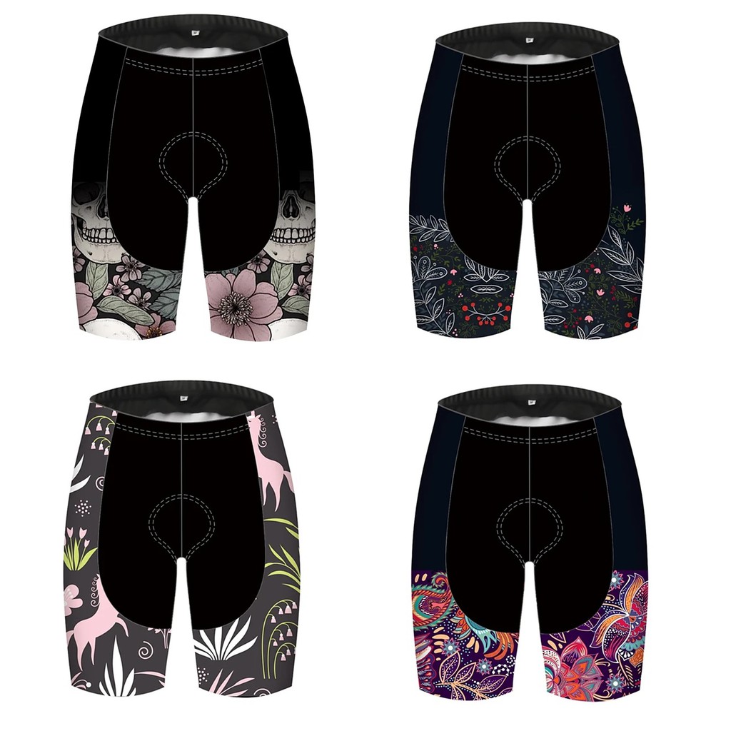 hot deal]NEW SALE 2021 Women's Cycling Shorts Polyester Bike Shorts Padded  Shorts / Lycra Pants Breathable 9D Pad Quick Dry Sports Unicorn Animal  Floral Botanical Black / Green Mountain Bike MTB Road