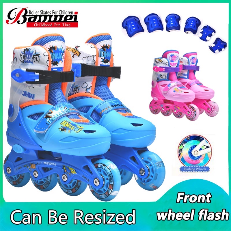 Kids Roller Skates Adjustable Inline Skate Roller Skating Shoes Roller