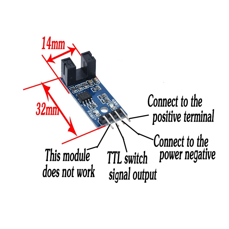 Speed Sensor Module Tacho Sensor Slot-type Optocoupler Tacho-generator ...