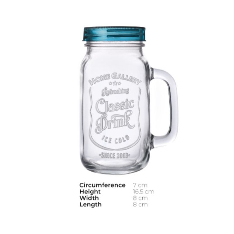 Mason Glass Jar With Pink Lid Cover 720ml Shopee Philippines