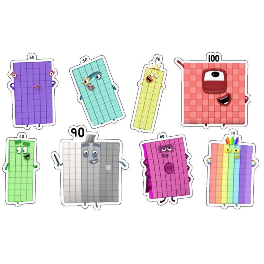 Numberblocks Stickers Numberblock * From Thailand | Shopee Philippines