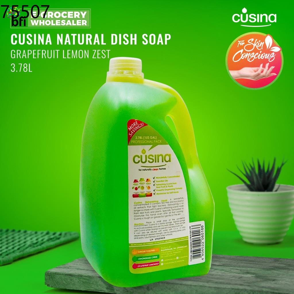 diy dishwashing liquid kit Cusina Natural Dishwashing Liquid Lemongrass