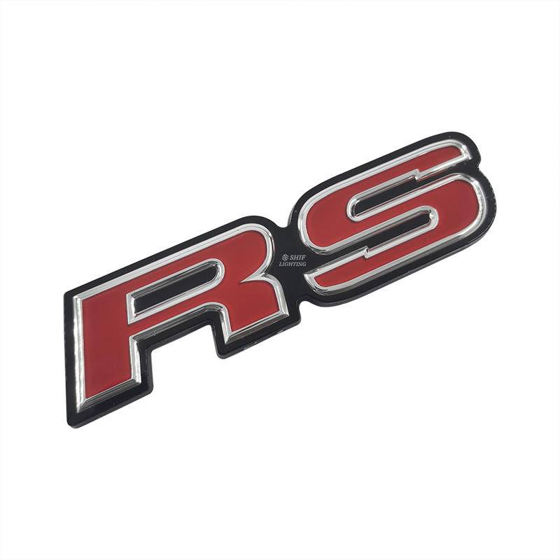 1 X RS Letter Logo Car Auto Rear Side Decorative Emblem Badge Sticker ...