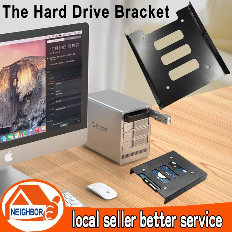 【In Stock】Hard Disk Iron Frame Metal 2.5To 3.5 Desktop Bracket SSD ...
