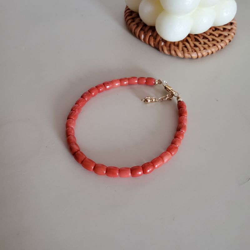 Authentic red coral deals bracelet