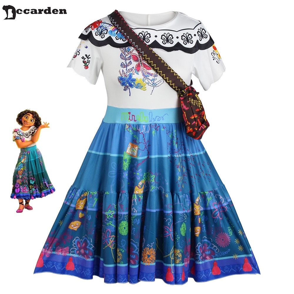 Encanto Mirabell Cosplay Costume Adult and Child Dress Up Festival ...