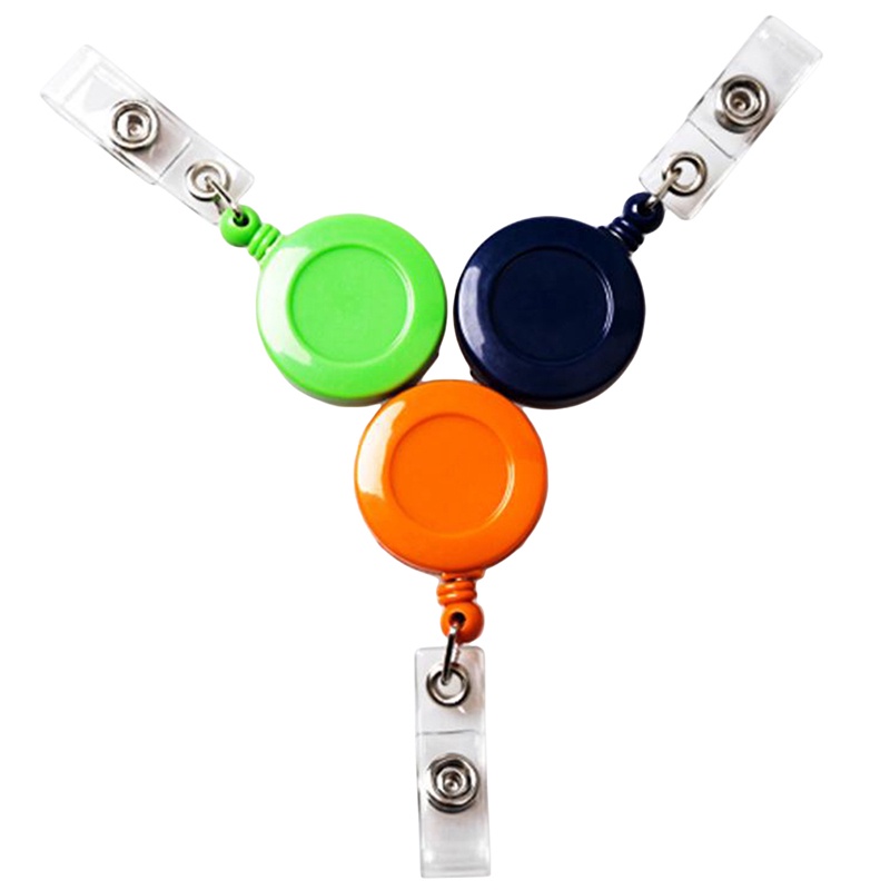 Practical Retractable Pass ID Card Badge Holder Reel Pull Key Name Tag ...