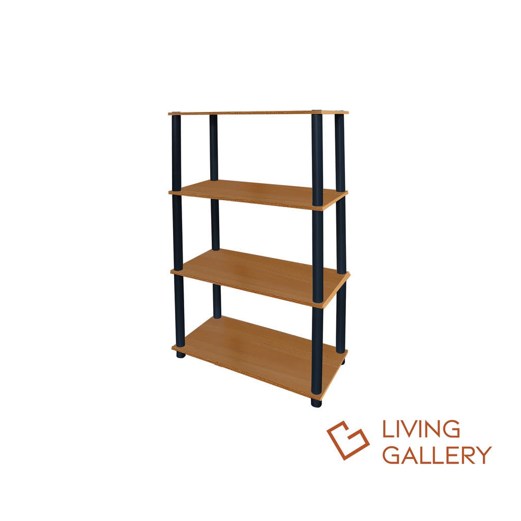 Living Gallery 4-Tier Rectangular Rack L60xW29.5xH110cm Suitable For ...