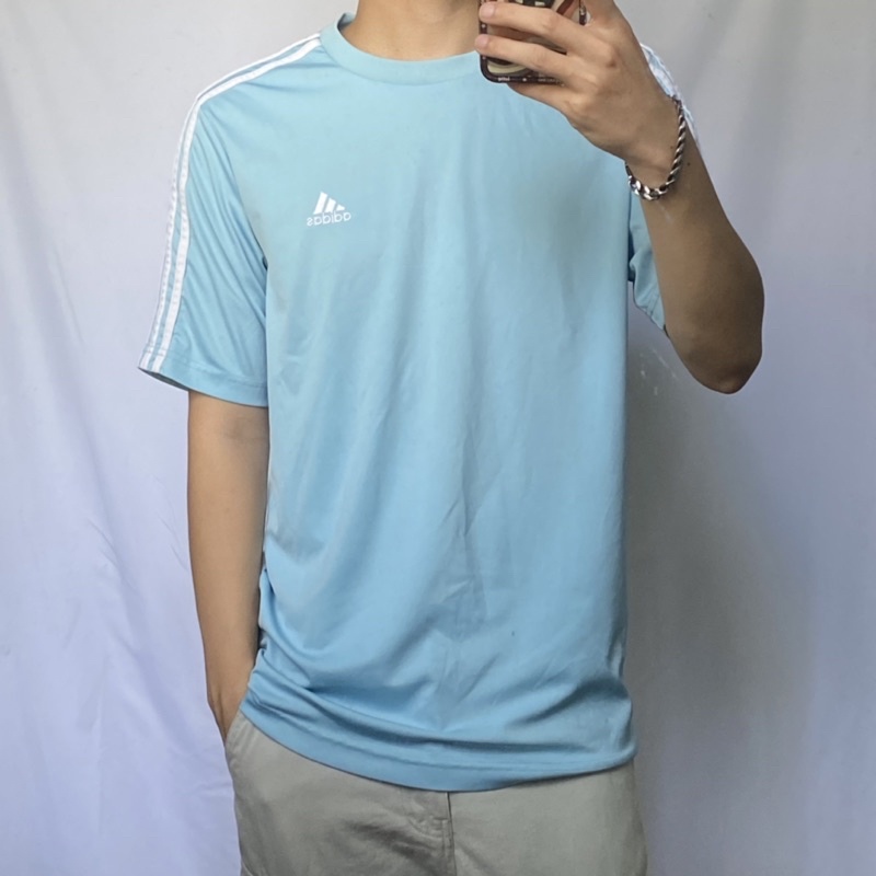 Adidas light blue outlet shirt