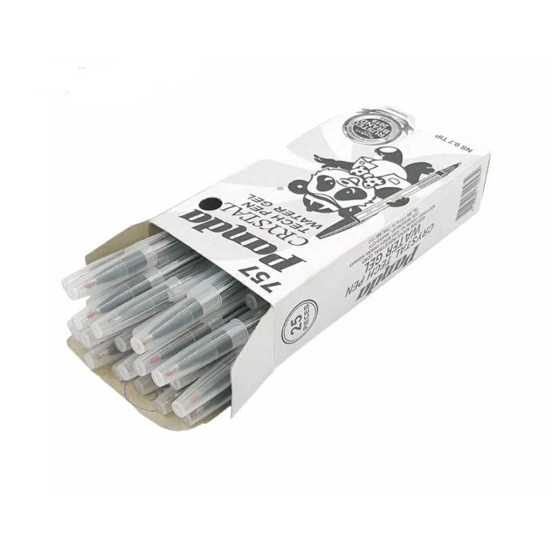 25 Pieces Panda Crysta Water Gell Ball Pen 0.7mm | Shopee Philippines