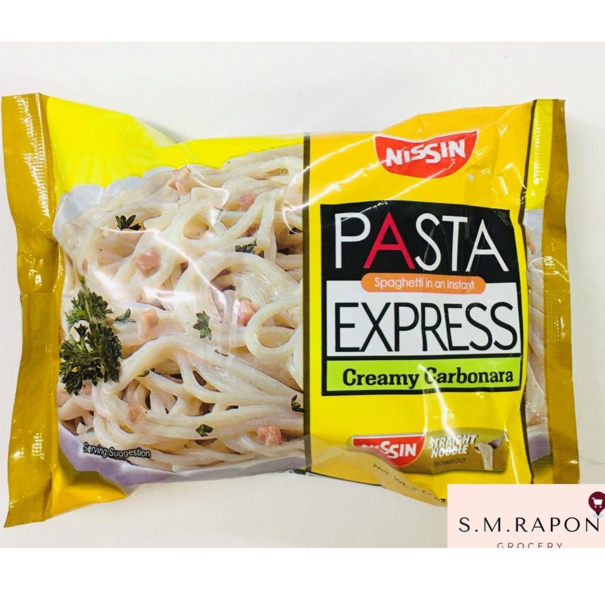 Nissin Pasta Express Instant Spaghetti Creamy Carbonara 60g Shopee