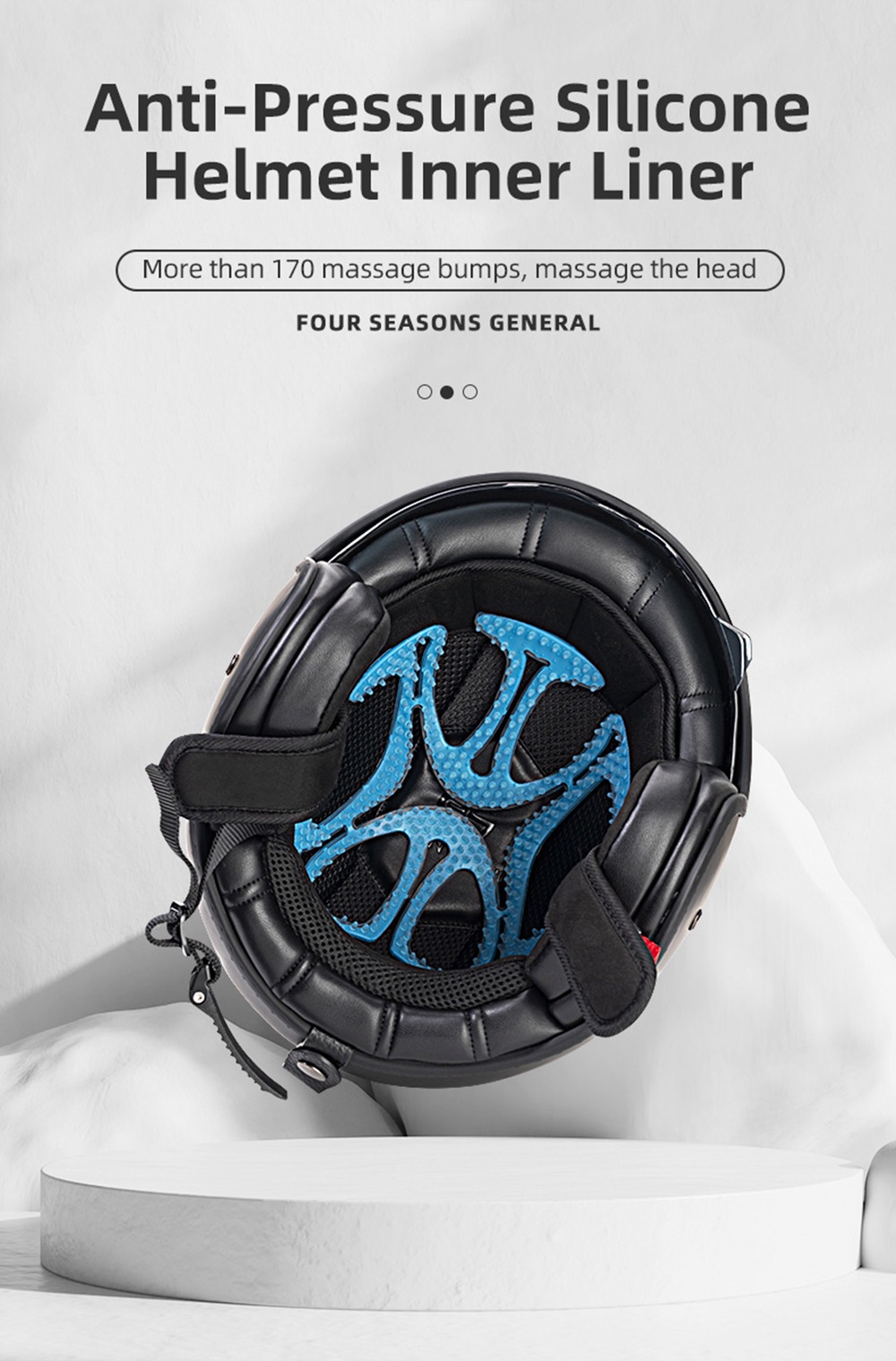 ROCKBROS Cycling Helmet Liner Silicone Helmet Inner Pad Ventilate ...