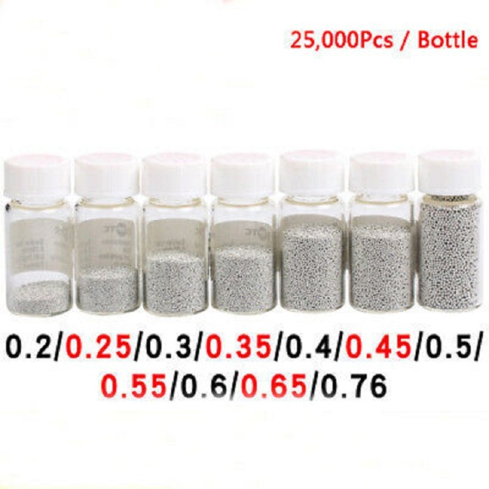 Solder Ball Tin 25K content size 0.3 to 0.6mm | Shopee Philippines