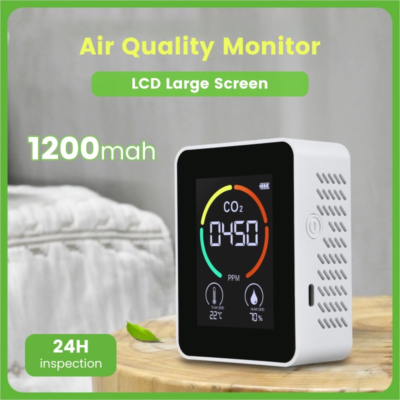 CO2 Air Monitor Carbon Dioxide Detector Greenhouse Warehouse Air ...