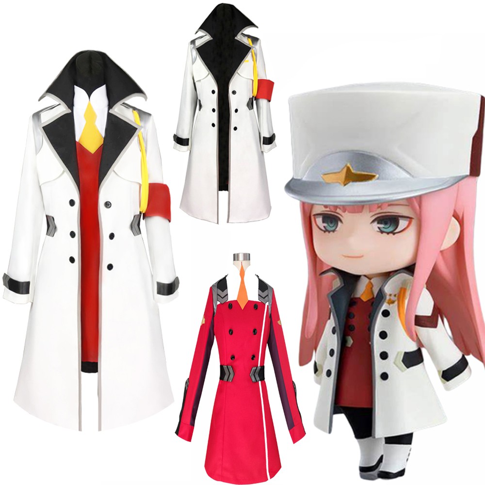 Anime 02 Zero Two Cosplay Coat Cloak DARLING in the FRANXX Cosplay DFXX  Women Costume Full Sets Ha | Shopee Philippines