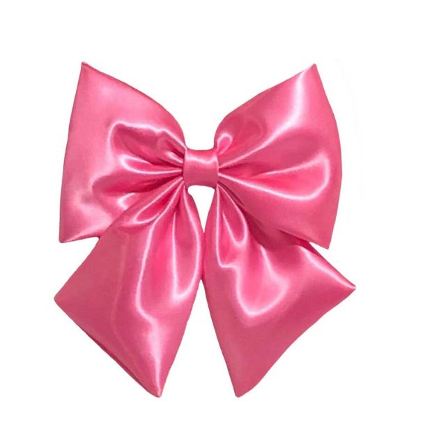 Pink Ribbon Satin Bow | Shopee Philippines