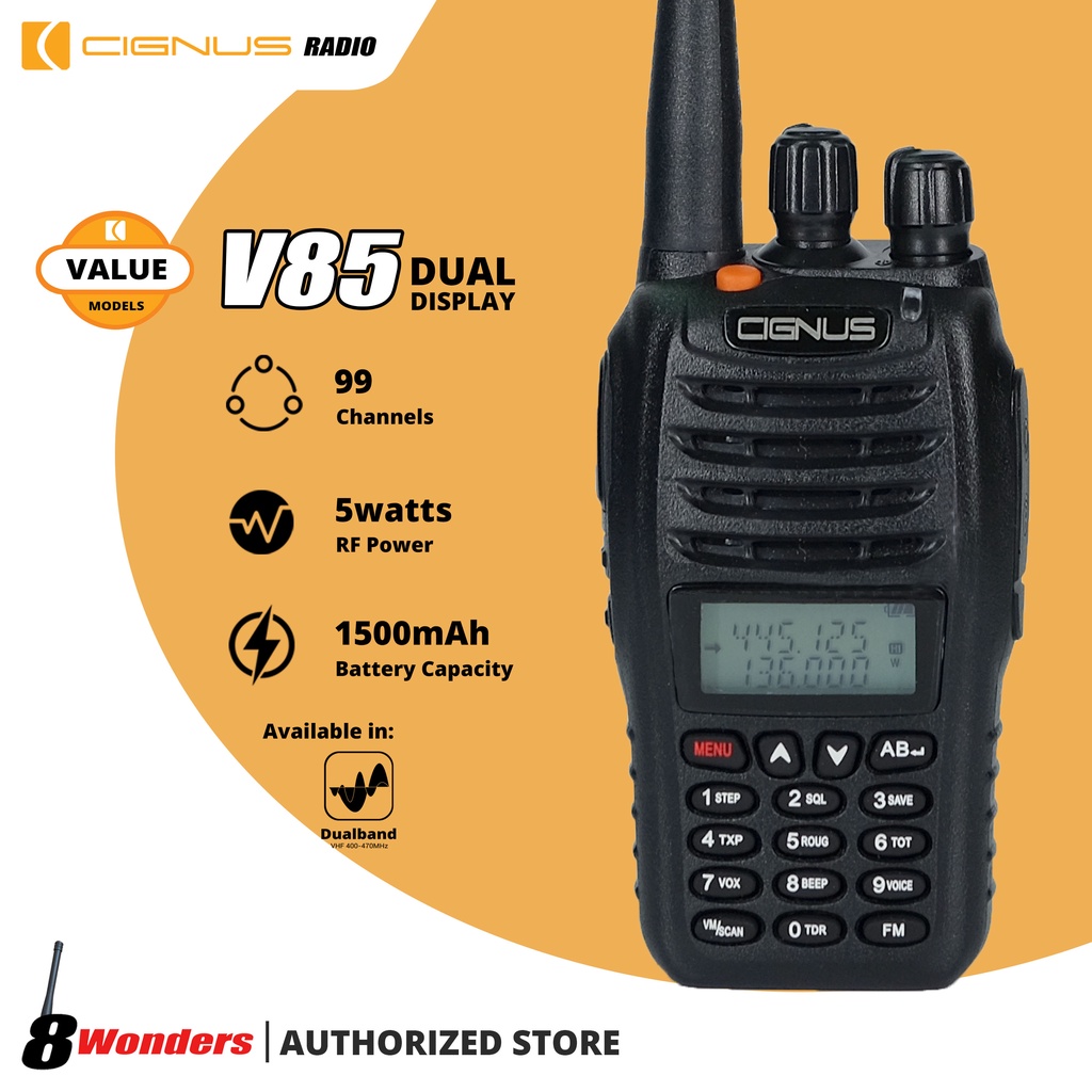 Cignus V85 Dual Portable Radio Value Shopee Philippines