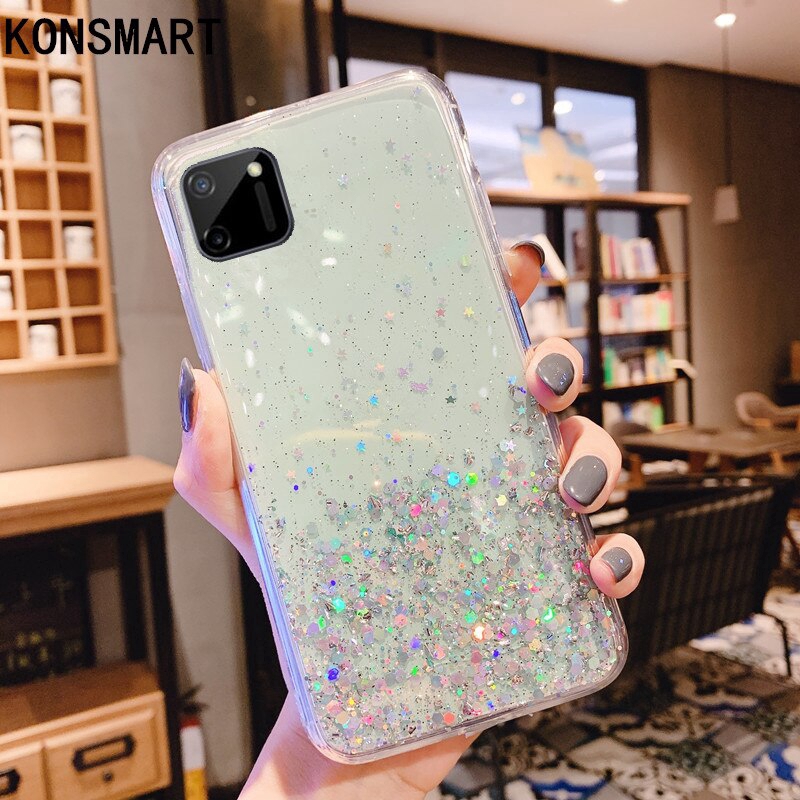 Bling Glitter Case For Realme C11 C3 Pro F11 Pro Back Cover
