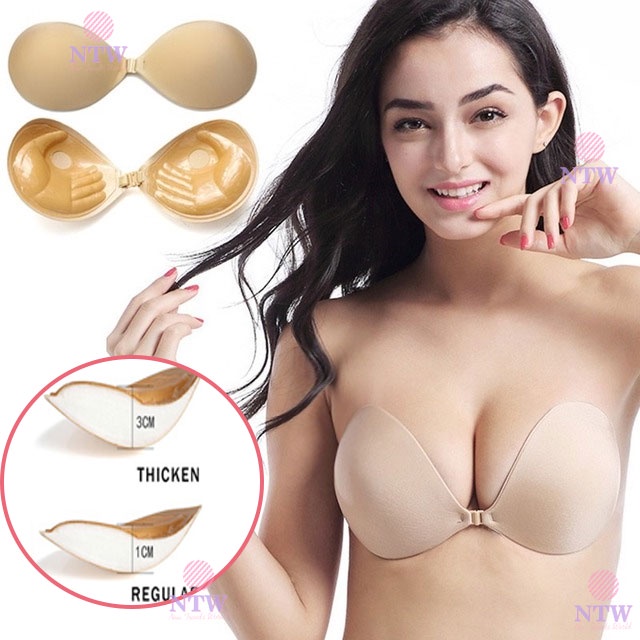 Women's Sexy Non Slip bra Invisible Push Up Bra SelfAdhesive Silicone