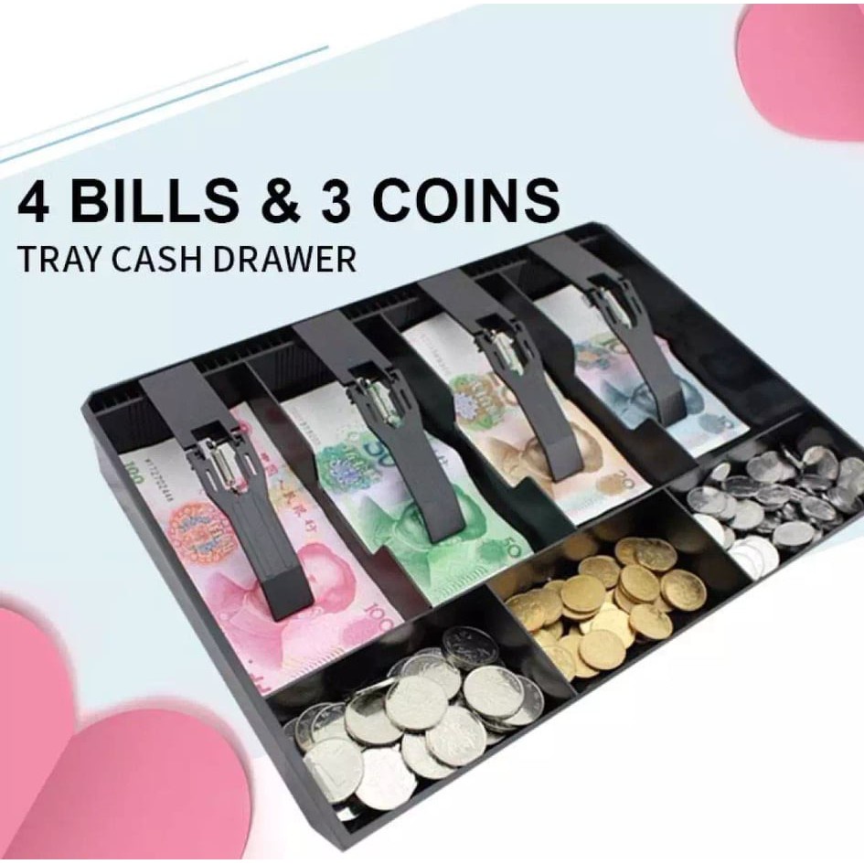 MS/Cash Drawer Register Insert Tray Replacement 4 Bills 3 Coins/5 Bills ...