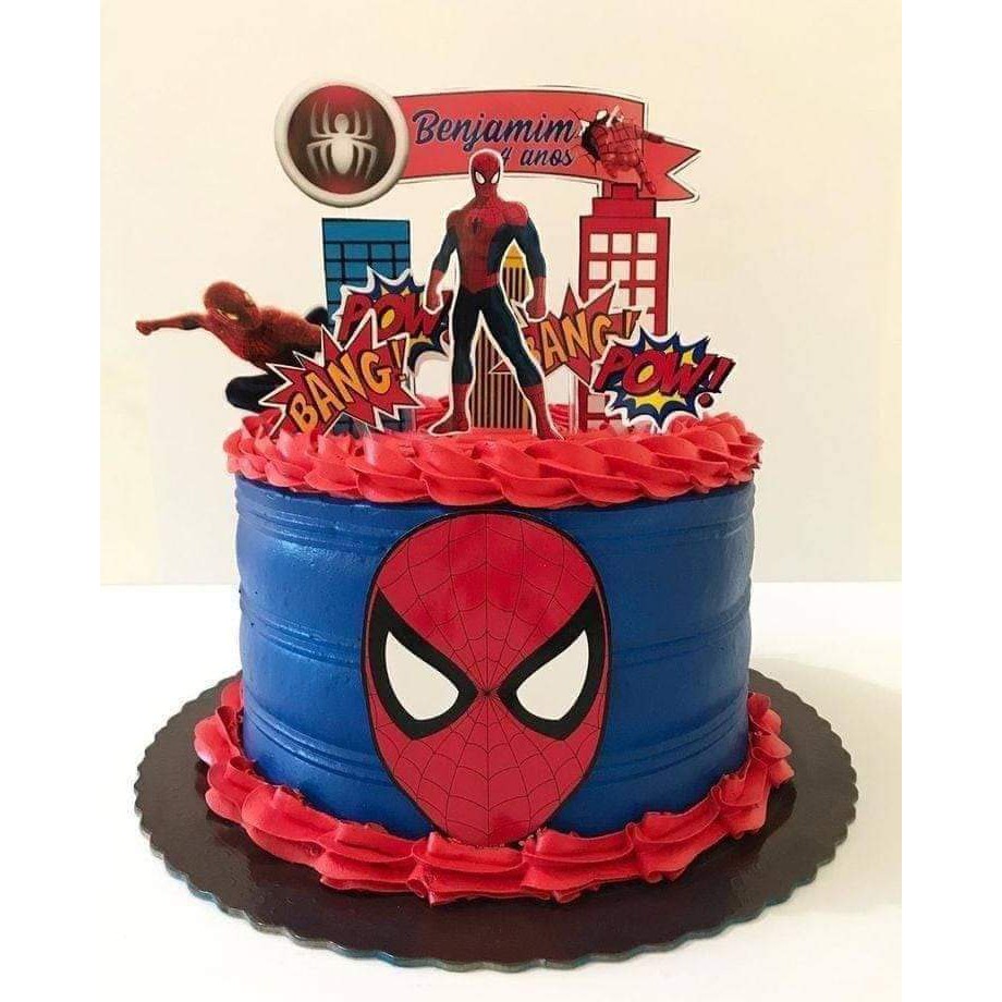 Spiderman Cake Topper Personized Shopee Philippines