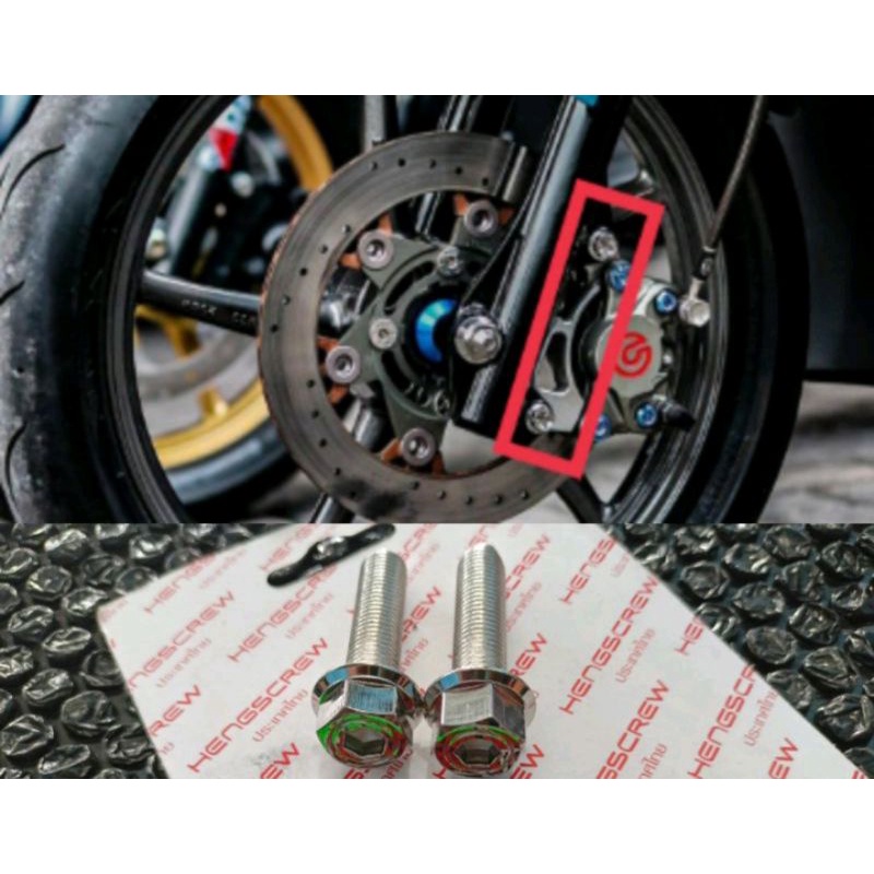 Stainless steel probolt bolts 2 Honda caliper bracket keys Honda ...