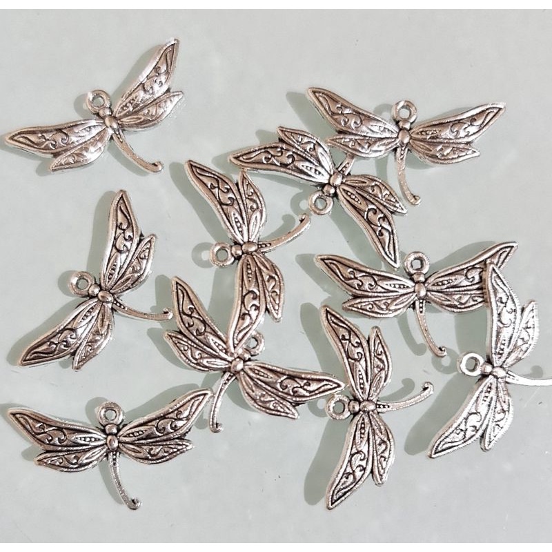 Dragonfly / CHM8460 / Nickel / 10 pcs / 1.8 cm x 3cm Shopee Philippines