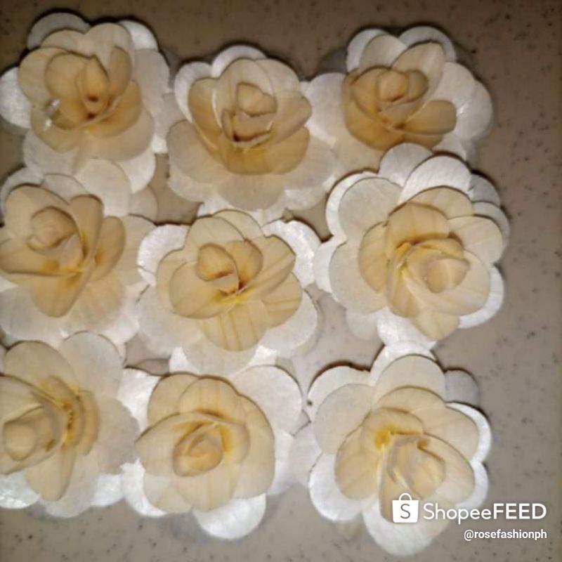 Woodenflower Hand crafted Mini Rose (₱720 for 240 pieces) | Shopee ...