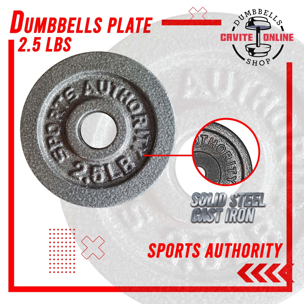 Sports Authority Cast 2.5 LBS Iron Plate Weight Plate for Strength