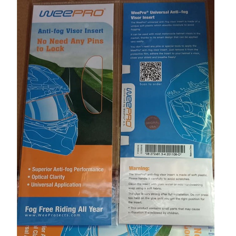 Weepro sales anti fog