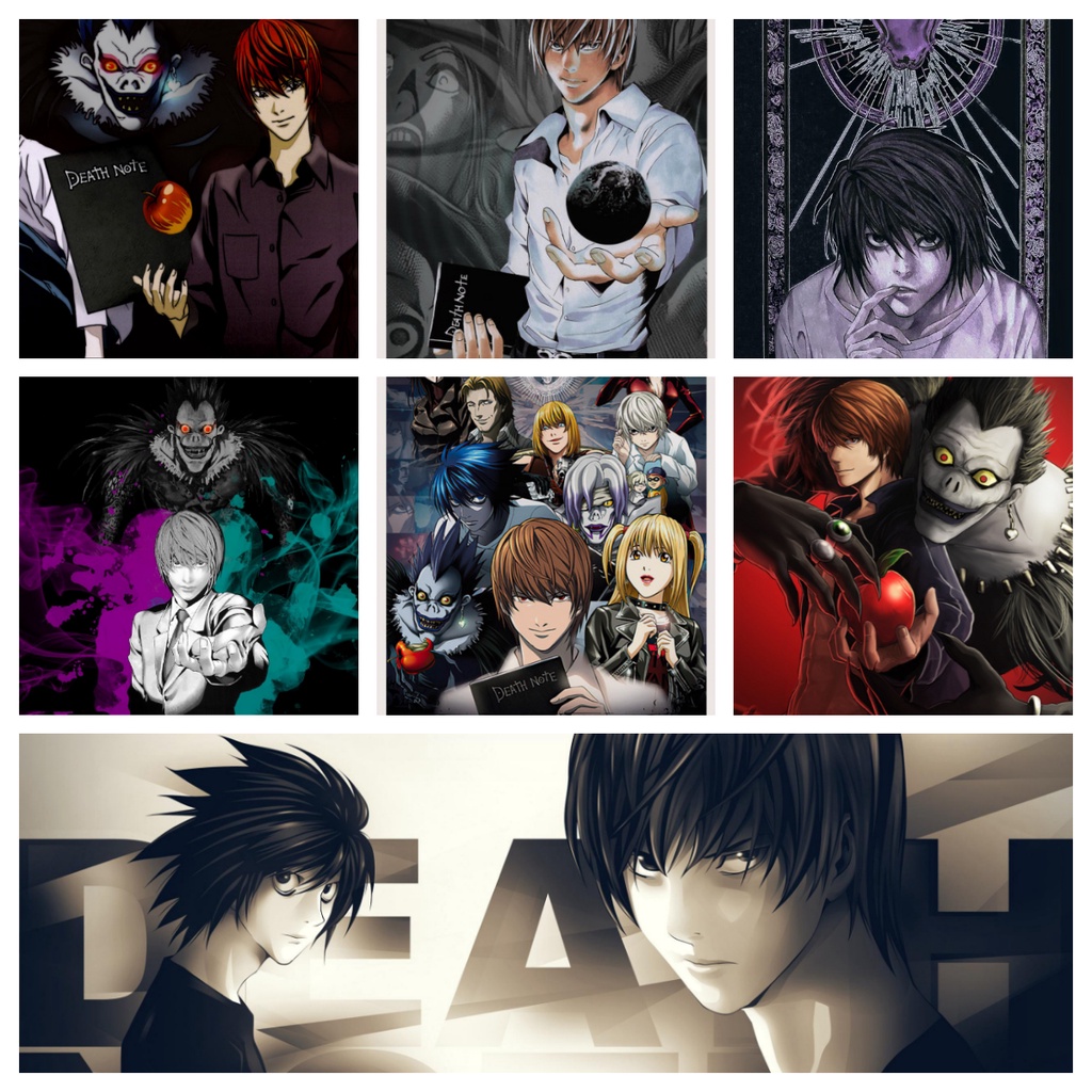 Japanese Anime DEATH NOTE wall art wallpaper poster Cafe Creative Home Bar  Decoration | Shopee Philippines