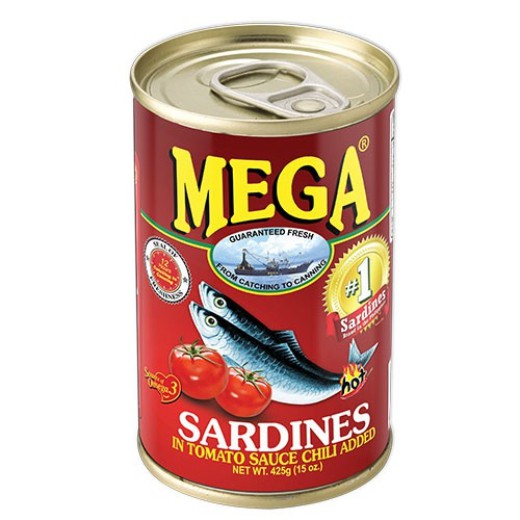 Mega Sardines in Tomato Sauce with Chili Added 425g Shopee Philippines