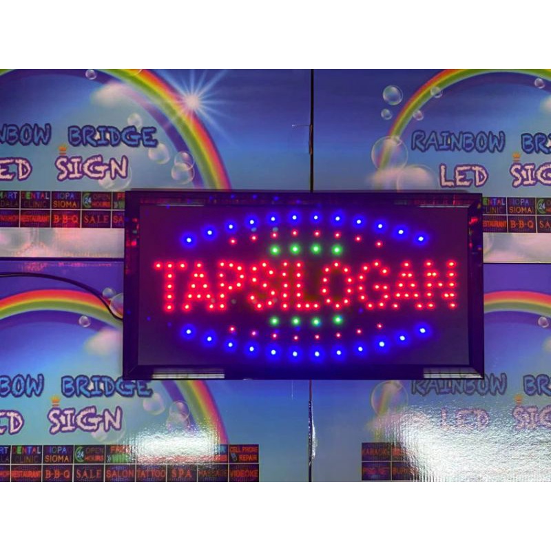 TAPSILOGAN - RAINBOW BRIDGE LED SIGNAGE (New-Small-Large) #SIZE: W48cm ...