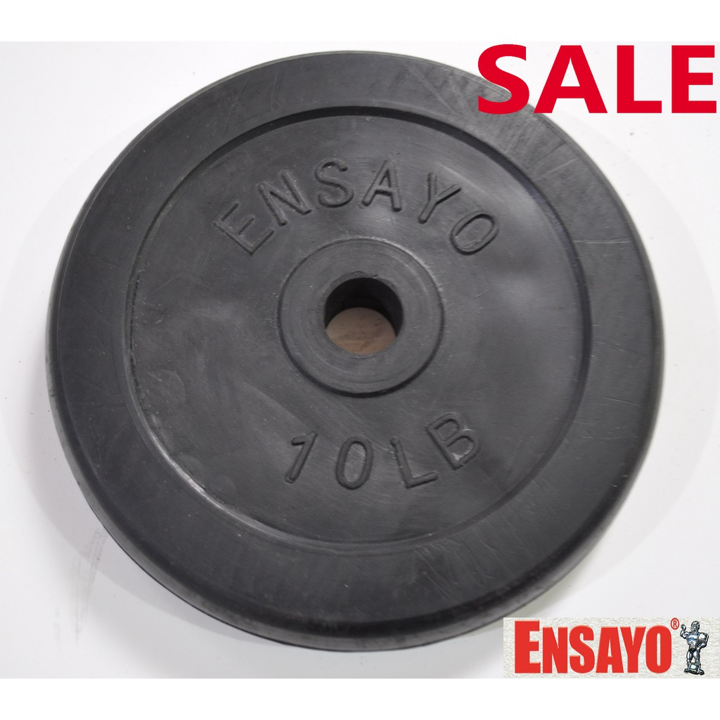 ENSAYO Standard PLATES 10Lbs 15Lbs 12.5Lbs Rubber Iron Barbells DB 1