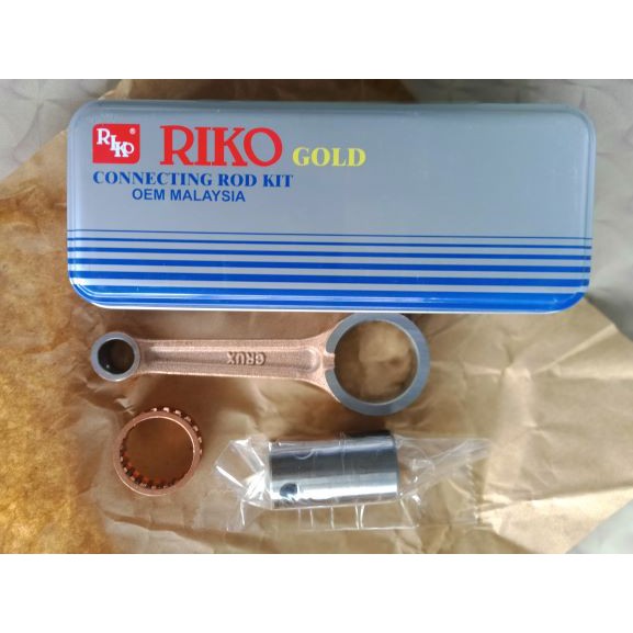 RS110F / CRUX 110 CONNECTING ROD KIT RIKO GOLD MALAYSIA | Shopee ...