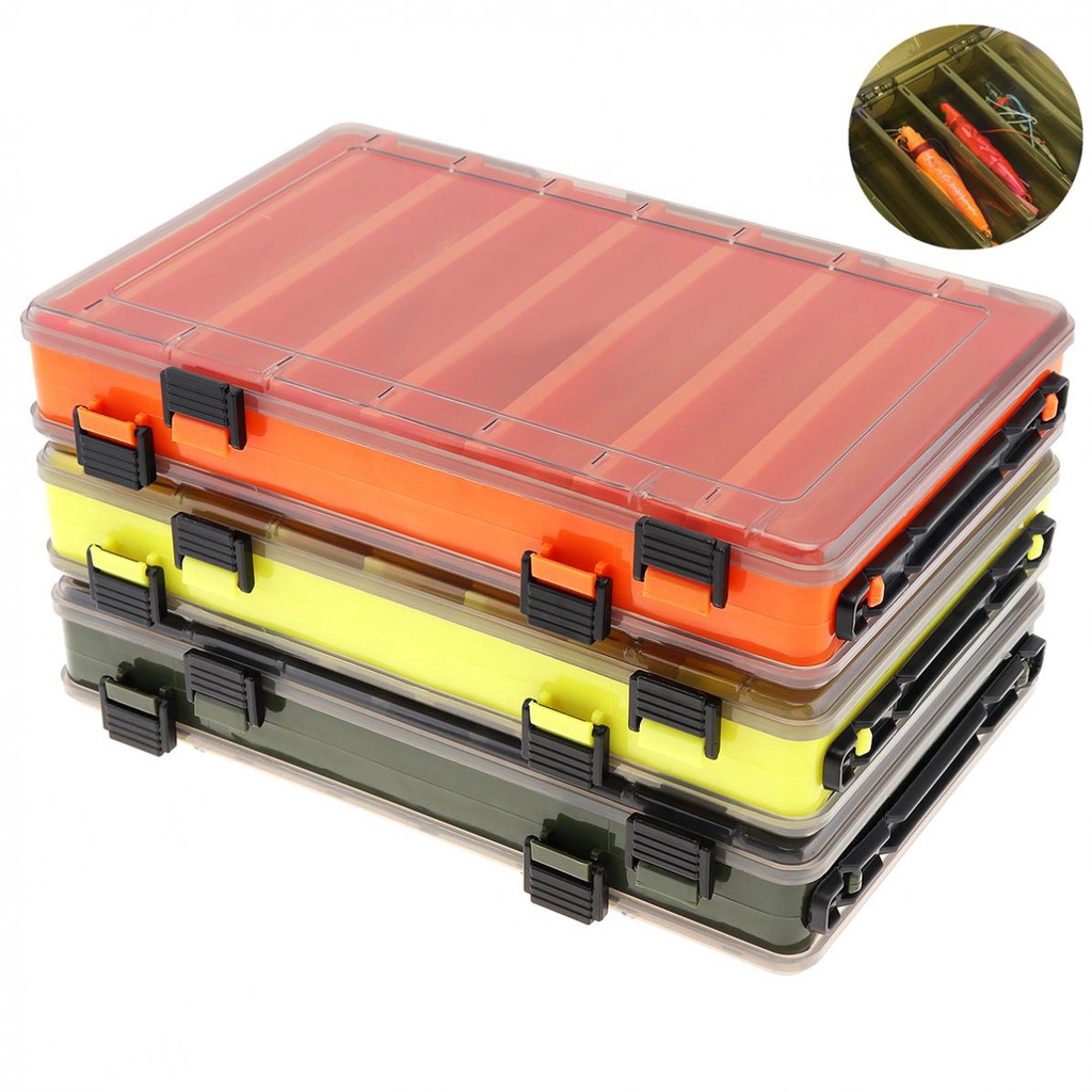 Double Side Thickening 14 Compartments Squid Fishing Lure Box | Shopee