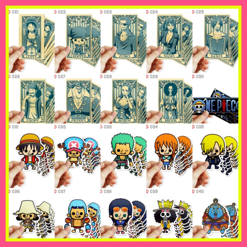 C2 - Sticker Waterproof One Piece Cartoon Anime ( Luffy ) | Shopee ...