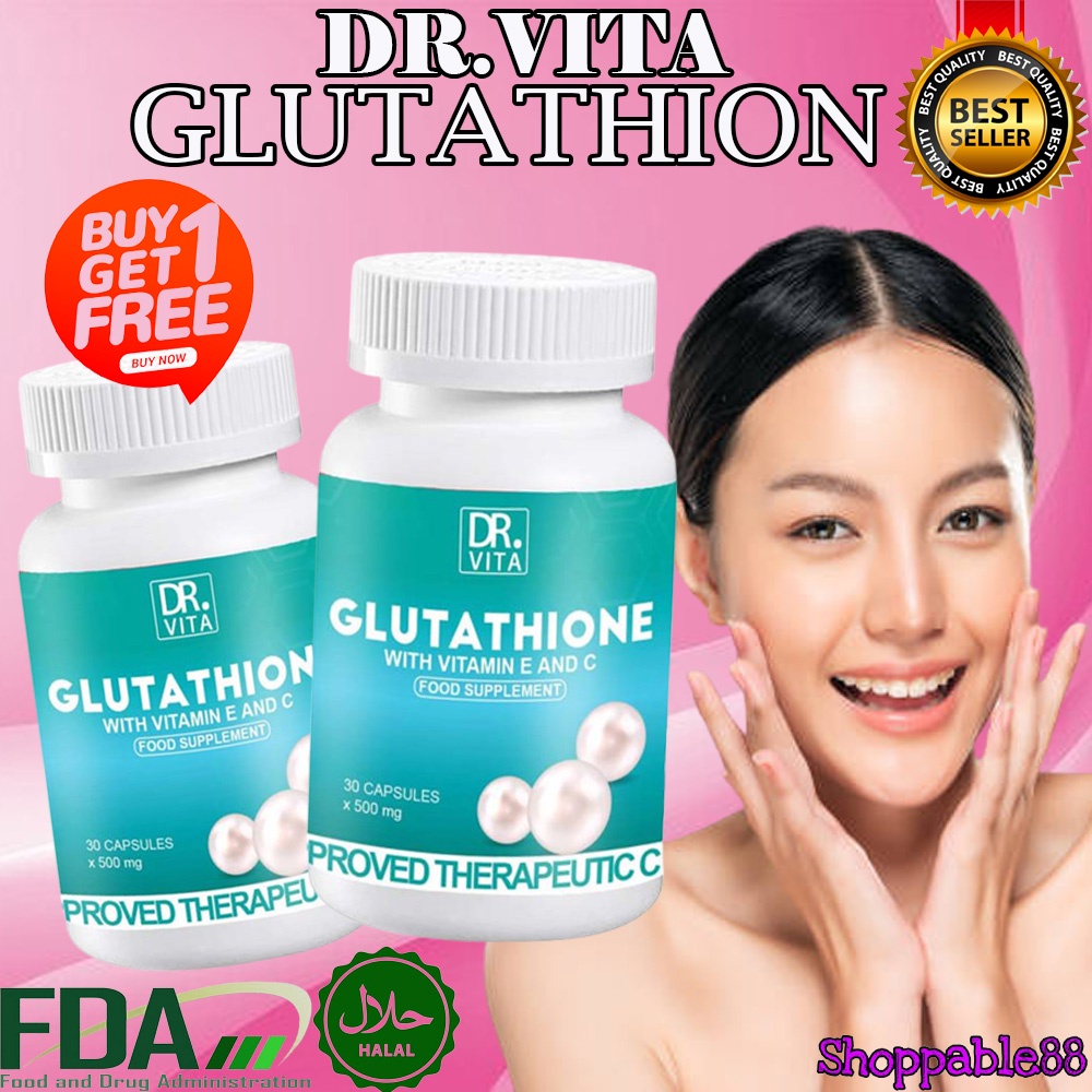 DR. VITA GLUTATHIONE WITH VITAMIN E & C [ORIGINAL] SHANTAHL ( BUY 1 GET ...