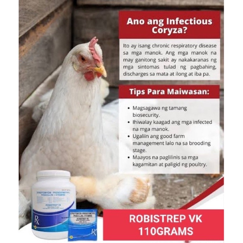 ROBISTREP VK 110grams / Water Soluble Powder Antibacterial Anti ...