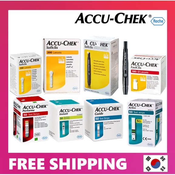 Accu chek test strips / Active / Performa / Instant / Guide / Softclix