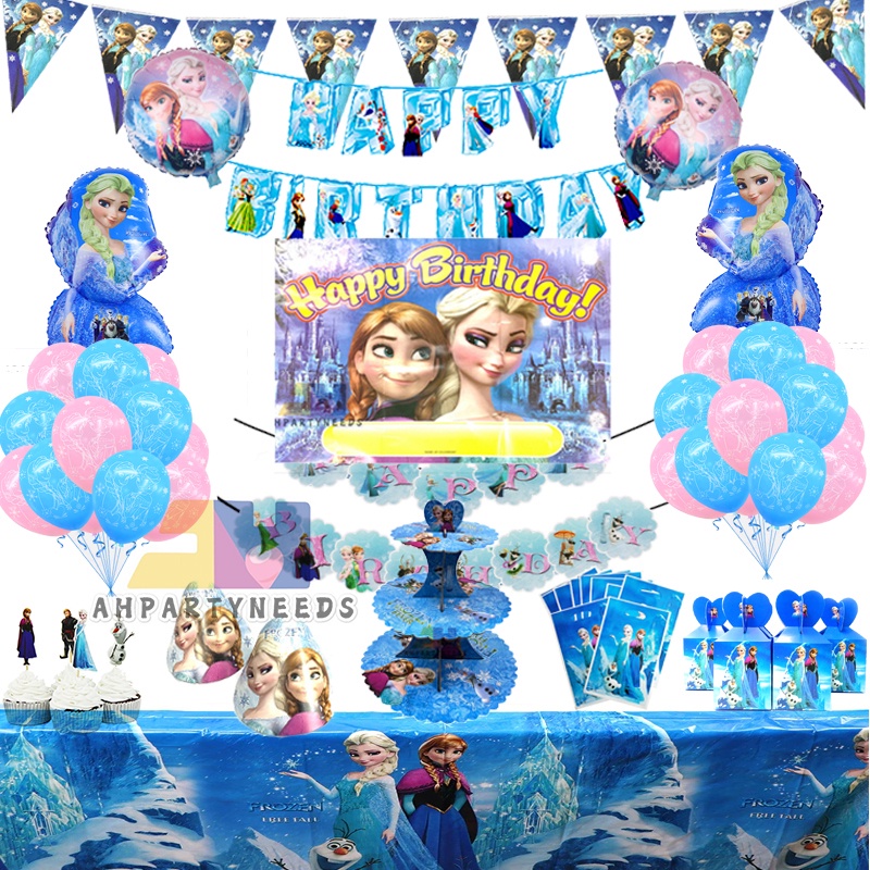 Frozen Design Party Set Tableware Birthday Decoration Backdrops — free download